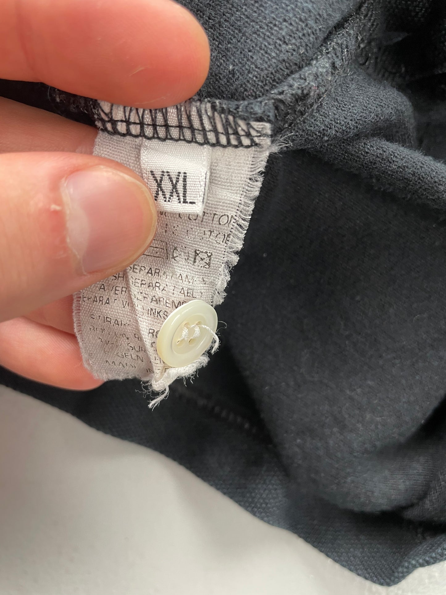 Walter Van Beirendonck embroidered long-sleeve polo - size XXL