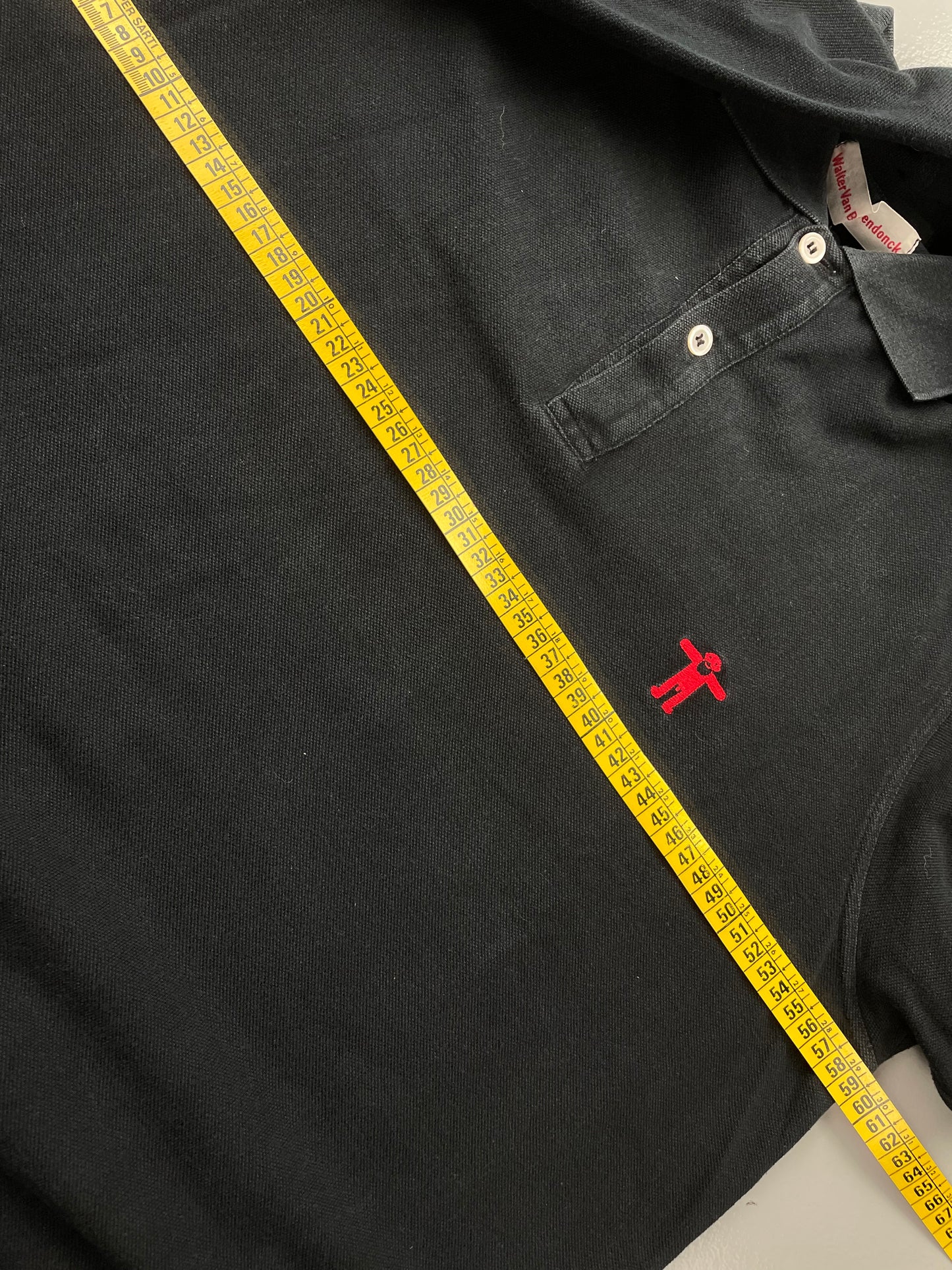 Walter Van Beirendonck embroidered long-sleeve polo - size XXL