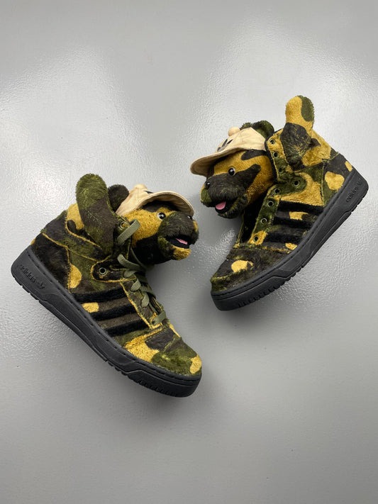 adidas Originals by Jeremy Scott S/S 2013 JS Camo Bear - size 38 2/3