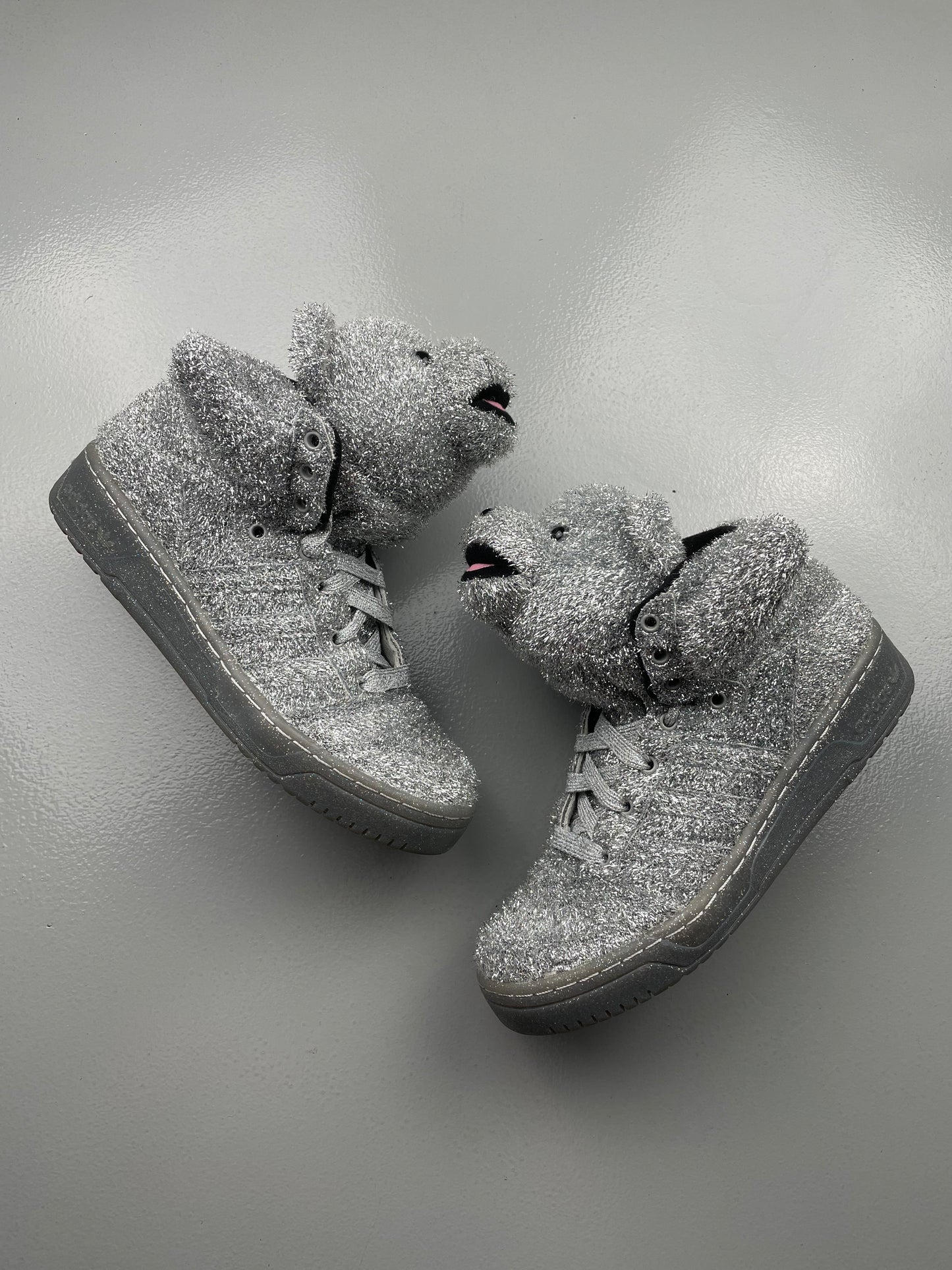adidas Originals by Jeremy Scott A/W 2013 JS Bear "Tinsel" - size 41 1/3