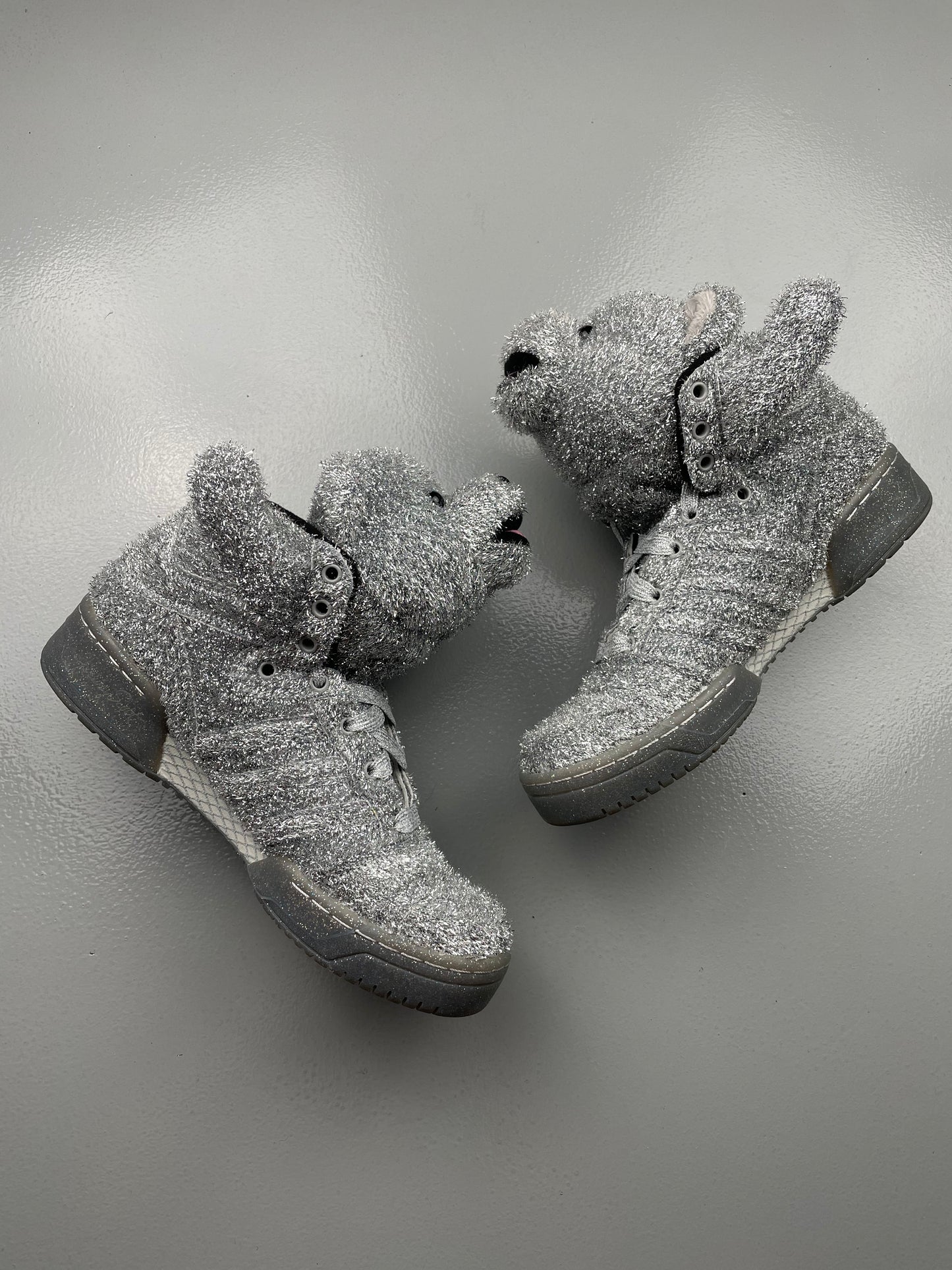 adidas Originals by Jeremy Scott A/W 2013 JS Bear "Tinsel" - size 41 1/3