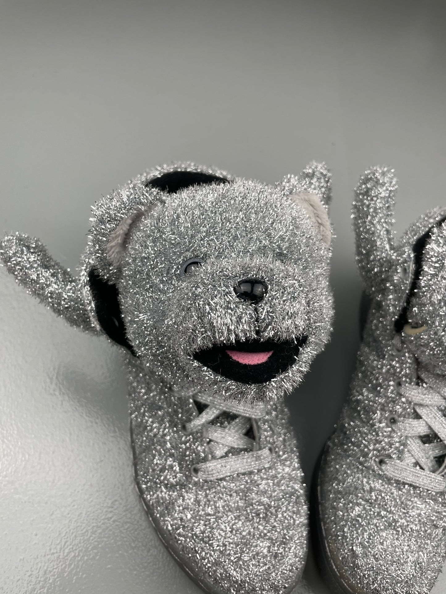 adidas Originals by Jeremy Scott A/W 2013 JS Bear "Tinsel" - size 41 1/3