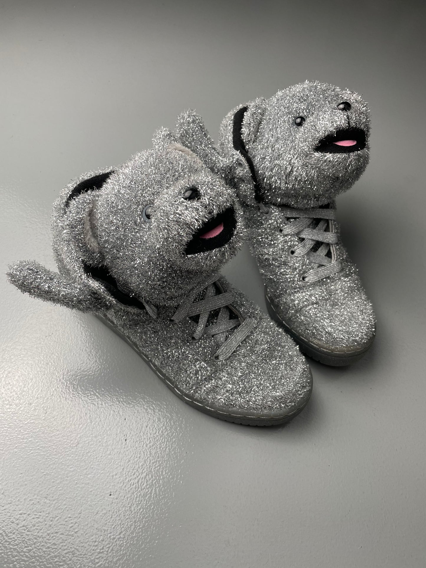 adidas Originals by Jeremy Scott A/W 2013 JS Bear "Tinsel" - size 41 1/3