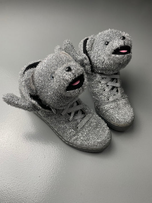 adidas Originals by Jeremy Scott A/W 2013 JS Bear "Tinsel" - size 41 1/3