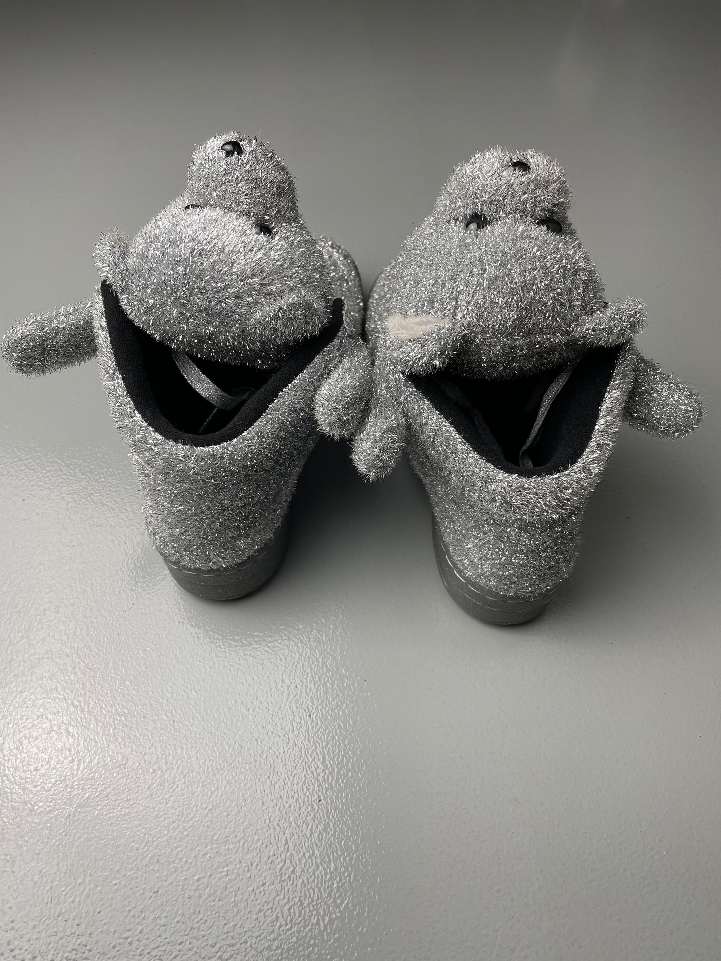 adidas Originals by Jeremy Scott A/W 2013 JS Bear "Tinsel" - size 41 1/3