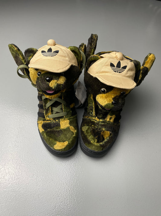 adidas Originals by Jeremy Scott S/S 2013 JS Camo Bear - size 38 2/3