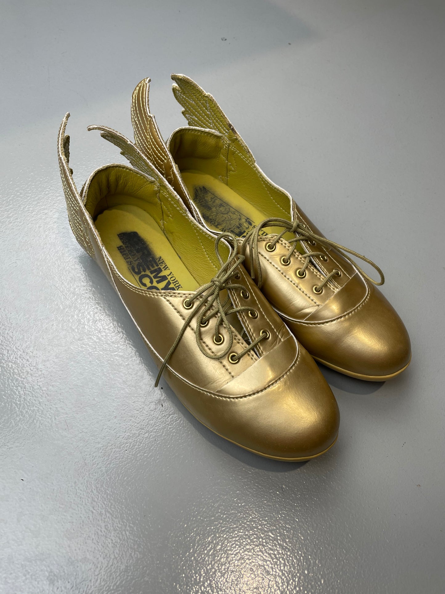 adidas Originals by Jeremy Scott S/S 2014 JS Wings Easy Five Gold - size 38 2/3