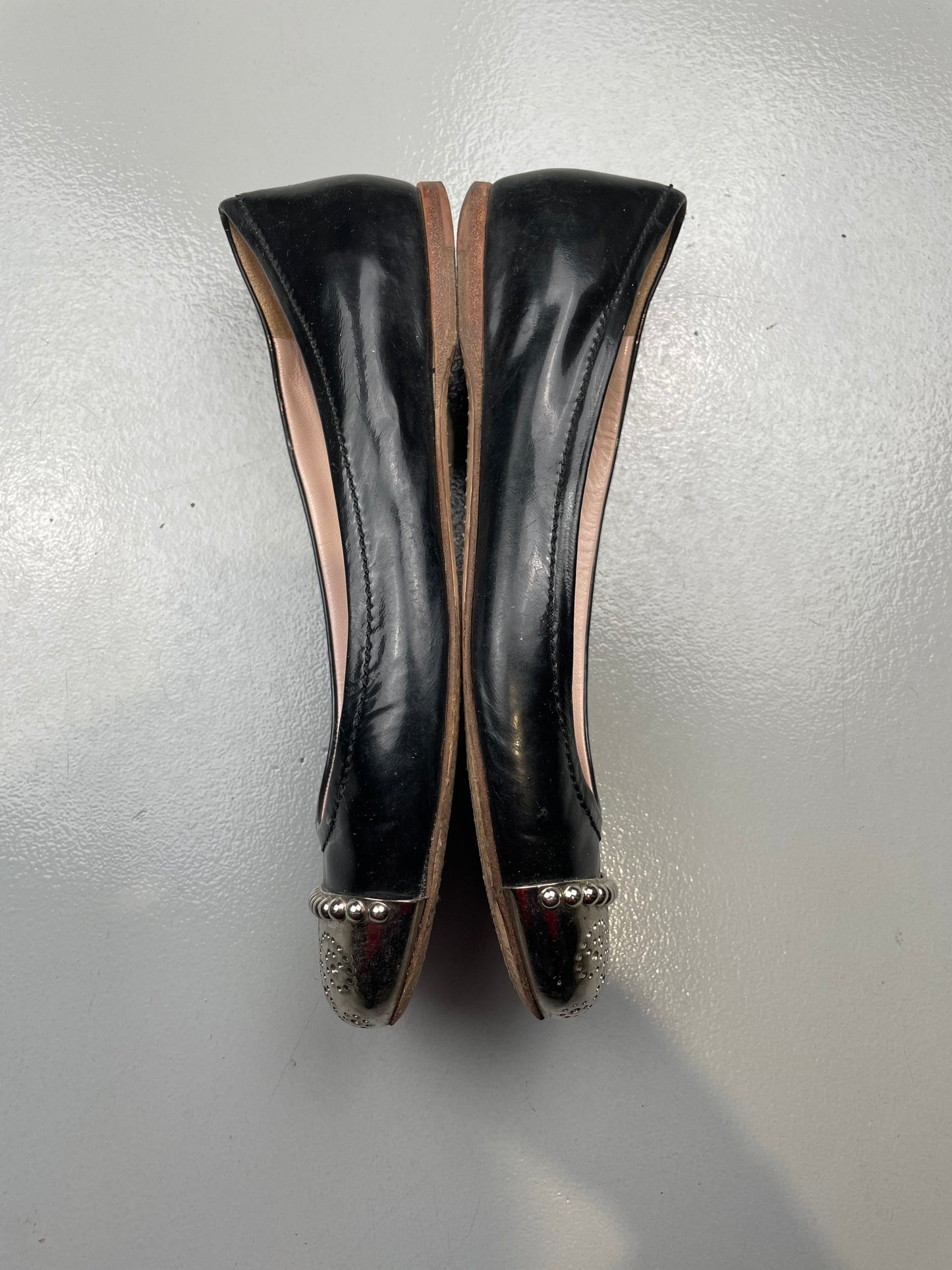 Miu Miu metal toe flats - size 37