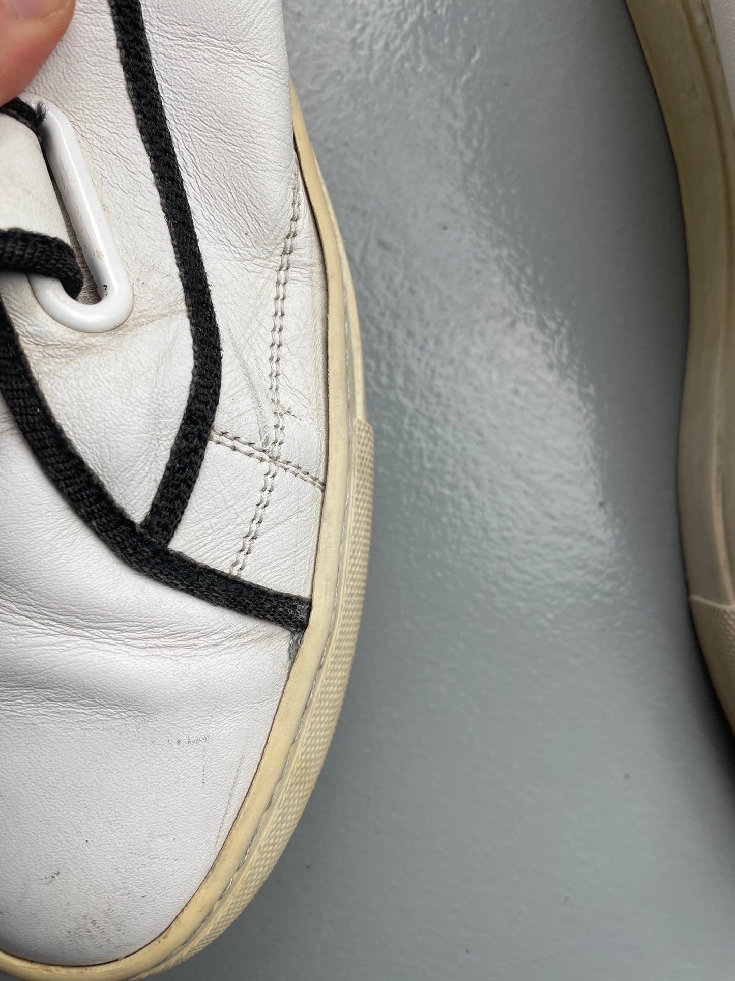 Raf Simons Carry Over Velcro Sneaker (white) - size 45