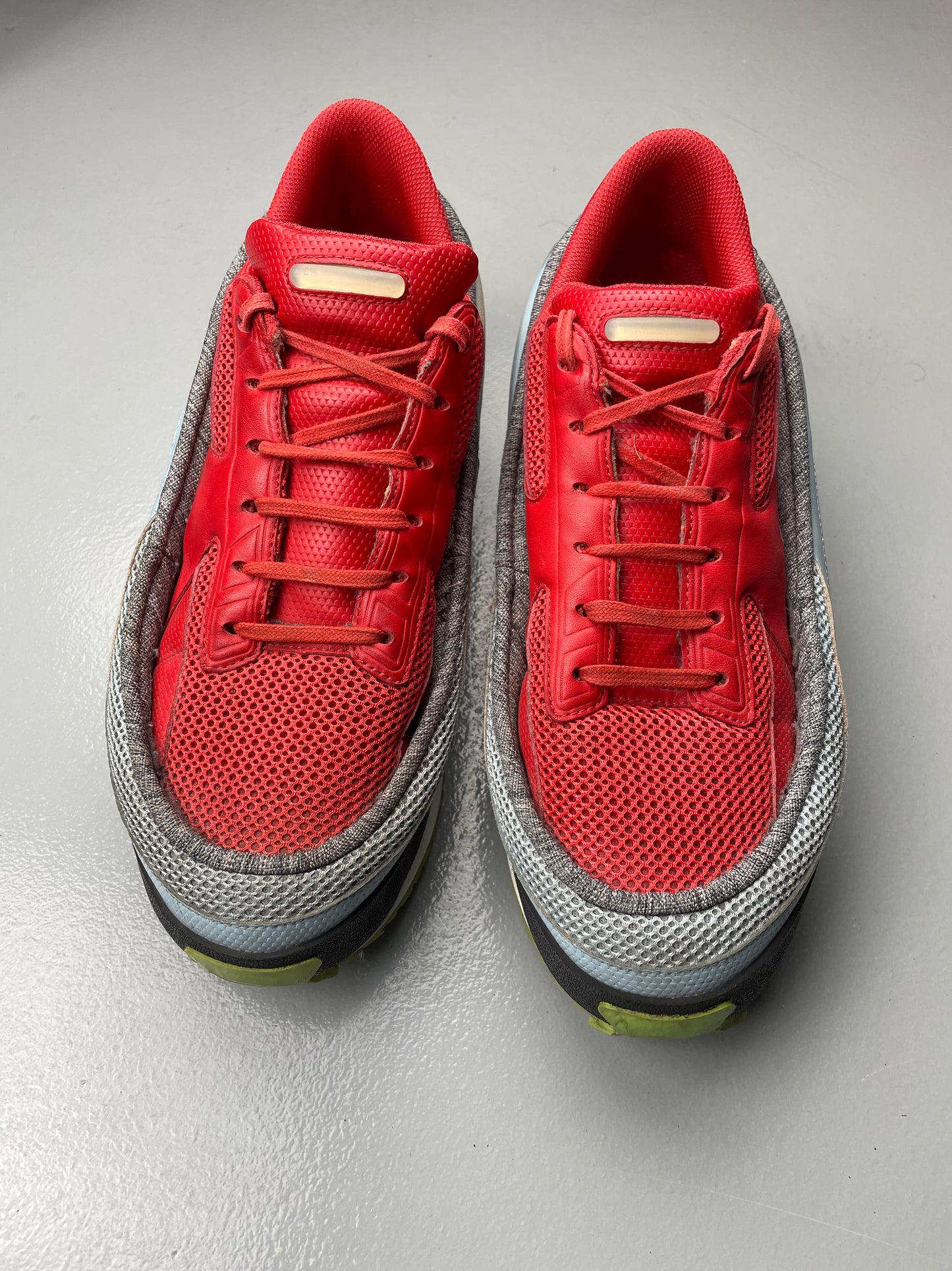 Adidas X Raf Simons S/S 2015 Platform Lace (red) - size 43 1/3
