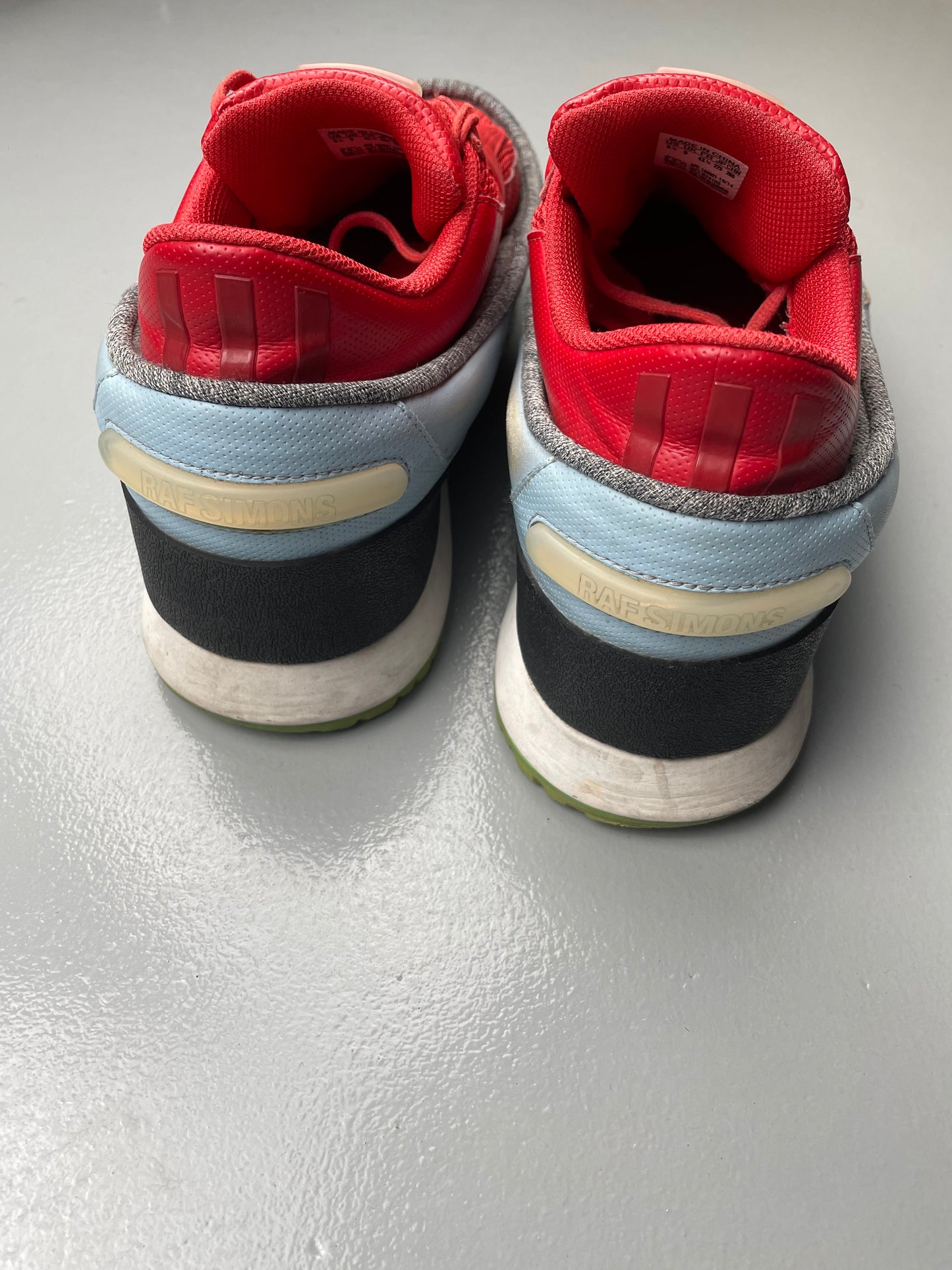 Adidas X Raf Simons S/S 2015 Platform Lace (red) - size 43 1/3