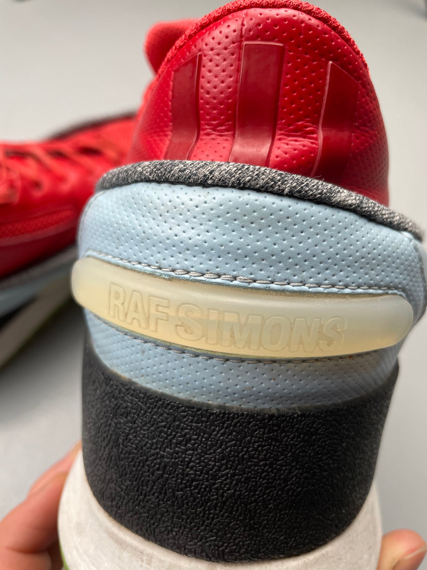 Adidas X Raf Simons S/S 2015 Platform Lace (red) - size 43 1/3