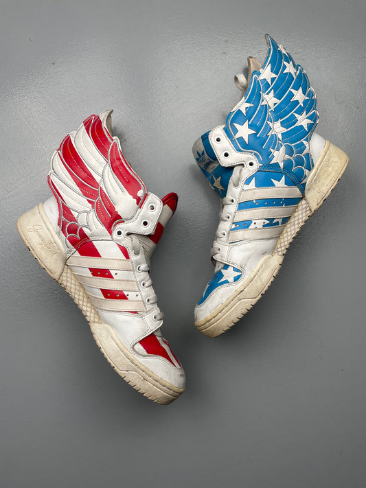 adidas Originals by Jeremy Scott S/S 2012 JS Wings 2.0 "Stars & Stripes" - size 42 2/3