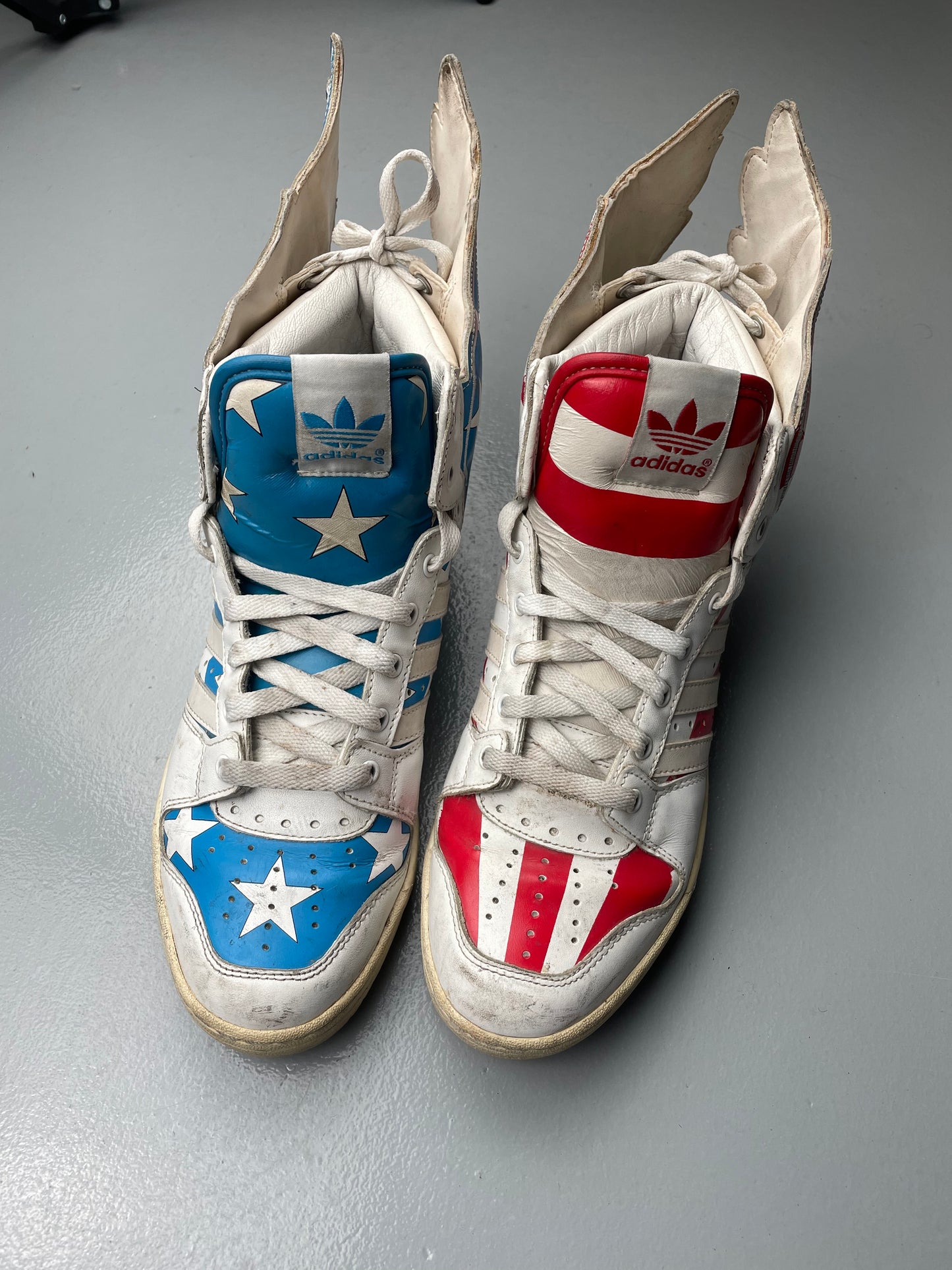 adidas Originals by Jeremy Scott S/S 2012 JS Wings 2.0 "Stars & Stripes" - size 42 2/3