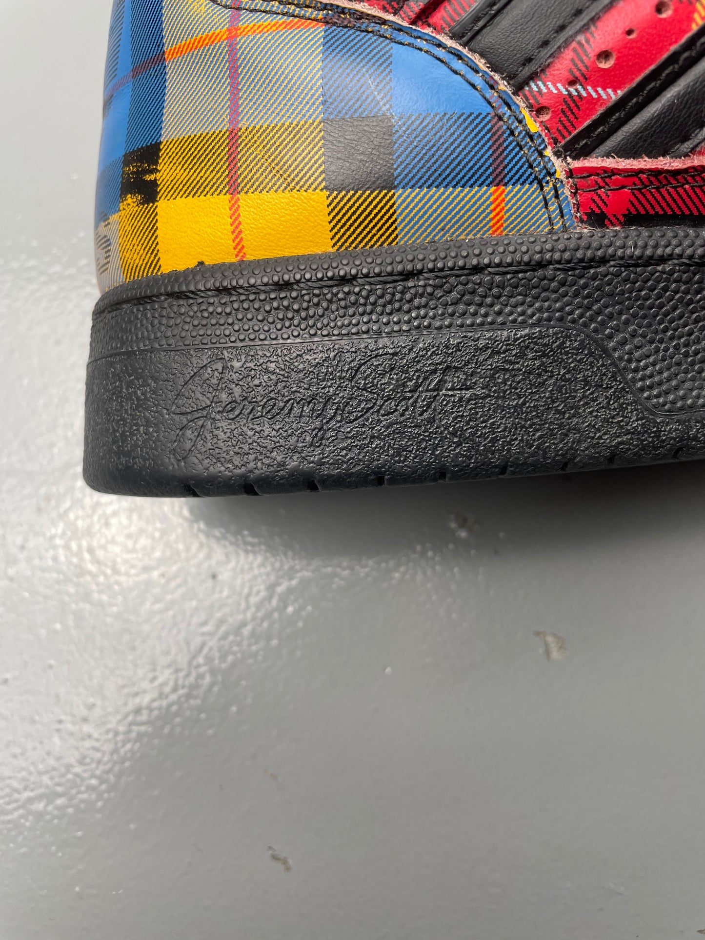 adidas Originals by Jeremy Scott S/S 2013 JS Instinct Hi "Plaid" - size 43 1/3