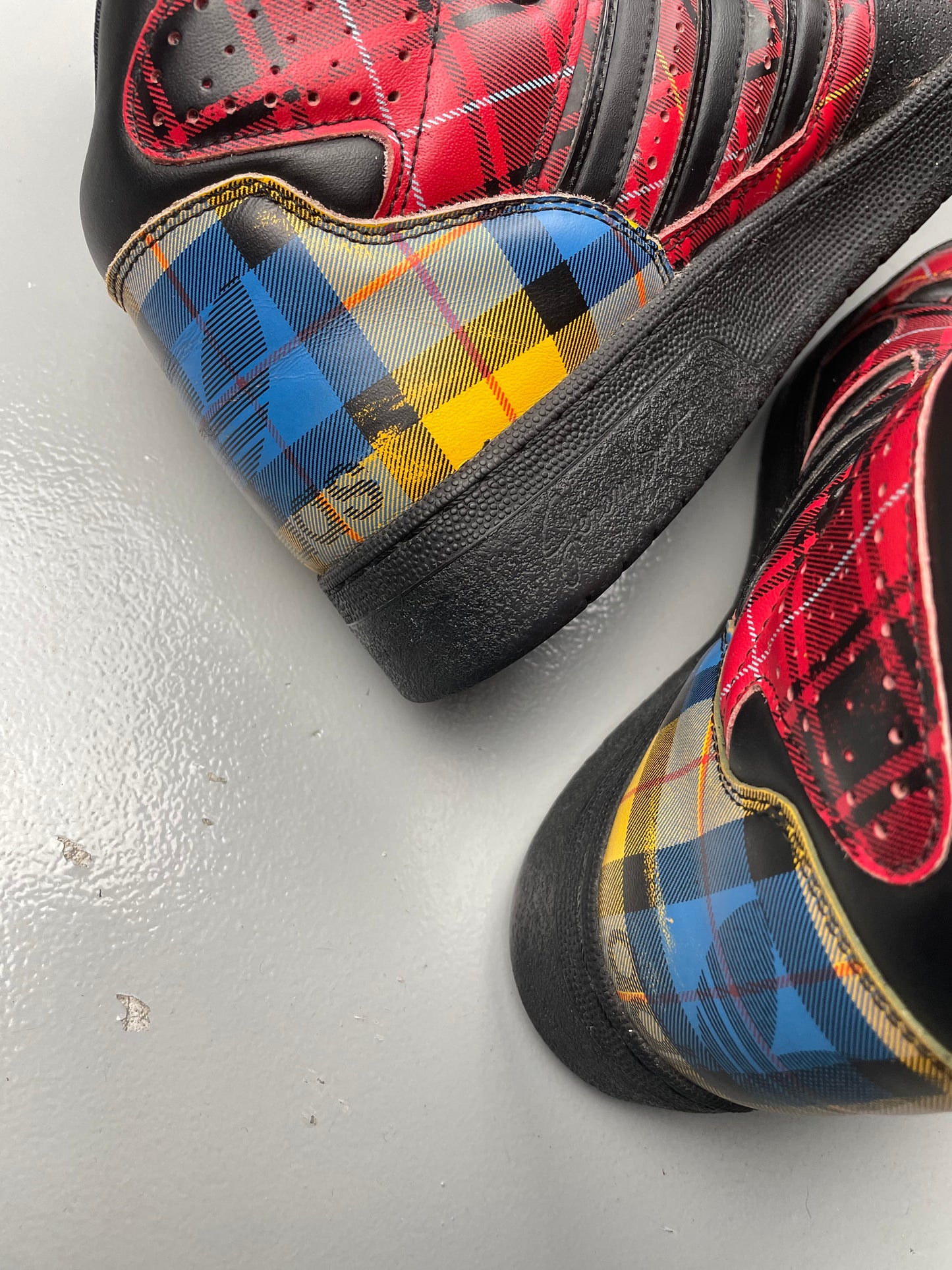 adidas Originals by Jeremy Scott S/S 2013 JS Instinct Hi "Plaid" - size 43 1/3