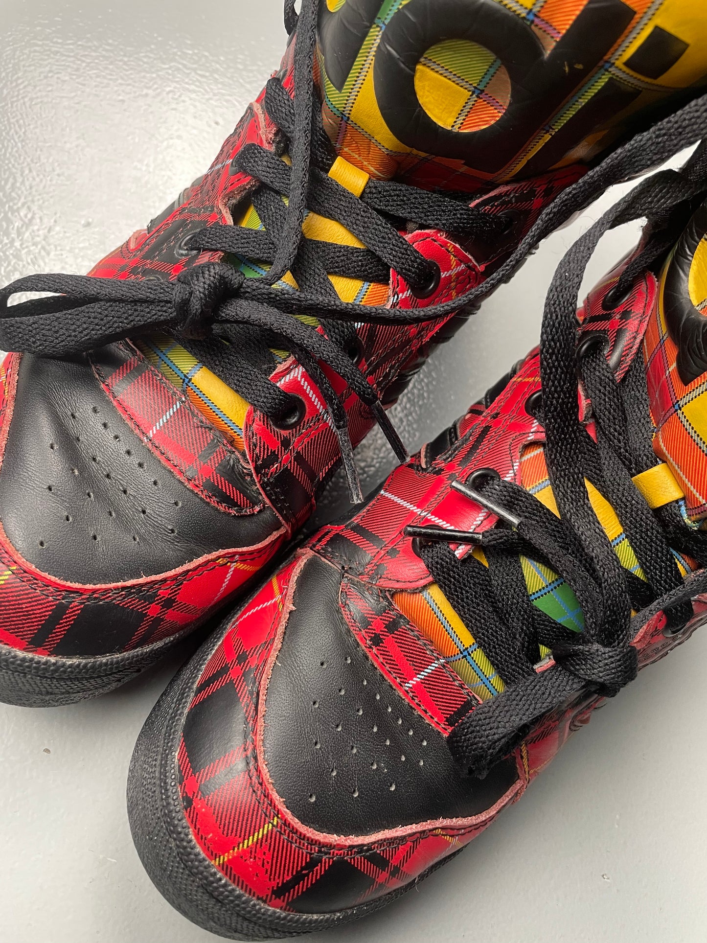 adidas Originals by Jeremy Scott S/S 2013 JS Instinct Hi "Plaid" - size 43 1/3