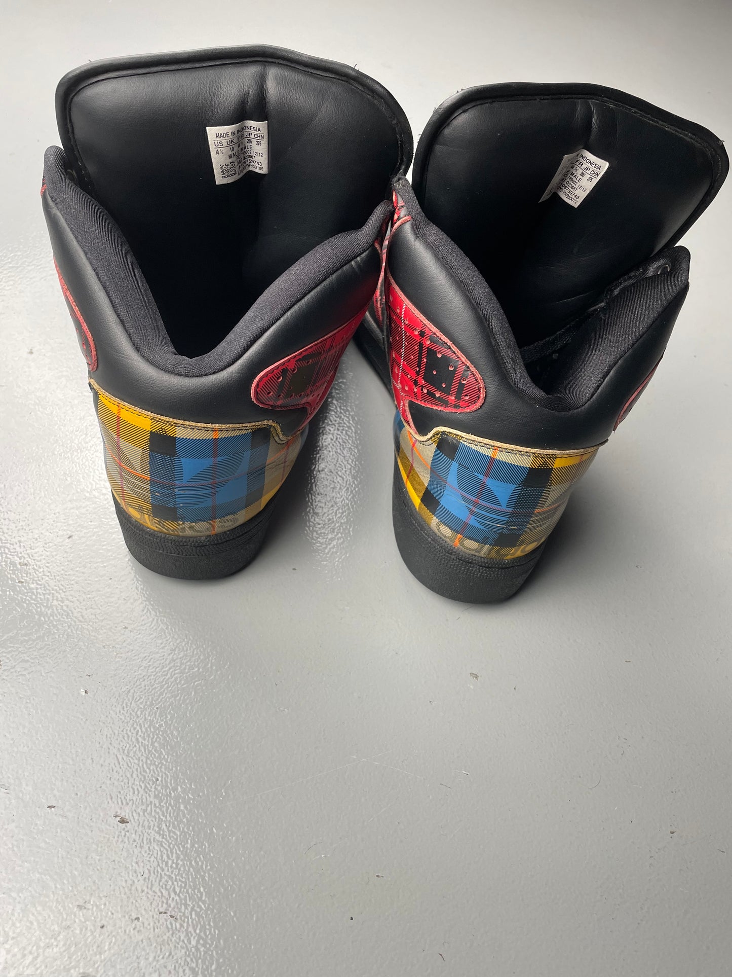 adidas Originals by Jeremy Scott S/S 2013 JS Instinct Hi "Plaid" - size 44 2/3