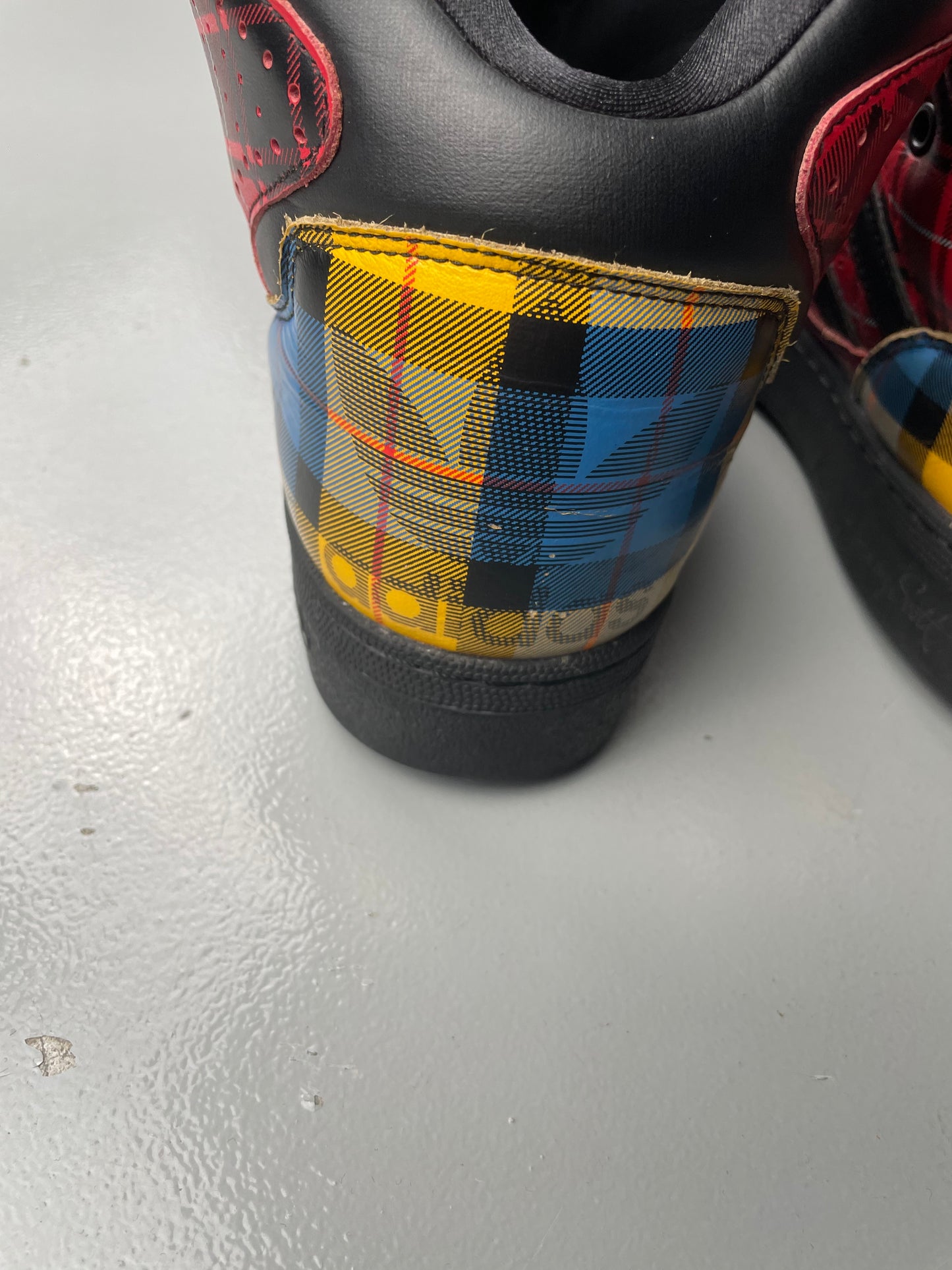 adidas Originals by Jeremy Scott S/S 2013 JS Instinct Hi "Plaid" - size 44 2/3