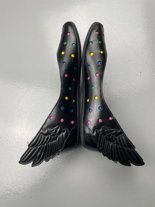adidas Originals by Jeremy Scott S/S 2011 JS Wings Ballerina Polka Dot - size 38 2/3