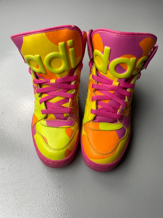 adidas Originals by Jeremy Scott A/W 2013 JS Instinct Hi Neon Camo - size 38