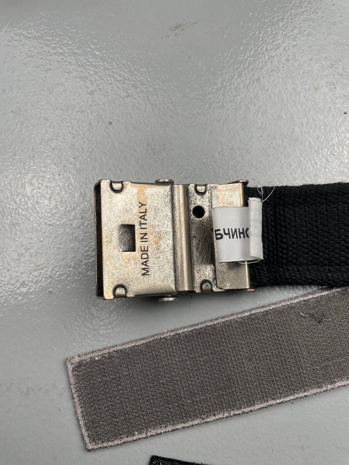 Gosha Rubchinskiy A/W 2018 velcro belt (black)