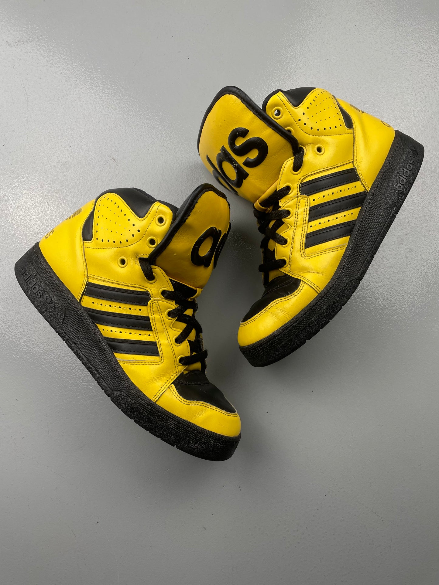 adidas Originals by Jeremy Scott S/S 2012 JS Instinct Hi (black/yellow) - size 43 1/3