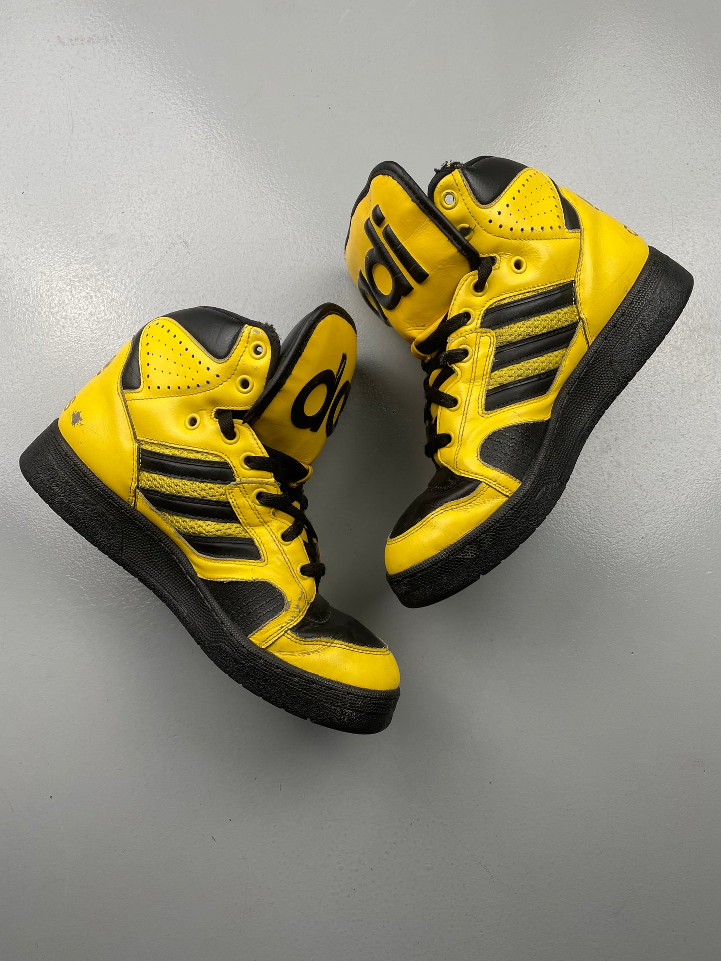 adidas Originals by Jeremy Scott S/S 2012 JS Instinct Hi (black/yellow) - size 43 1/3