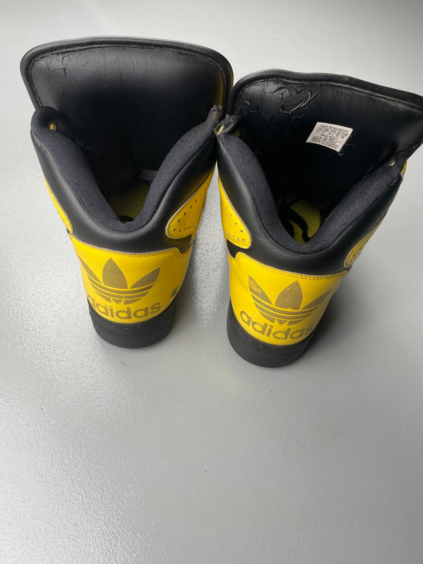 adidas Originals by Jeremy Scott S/S 2012 JS Instinct Hi (black/yellow) - size 43 1/3