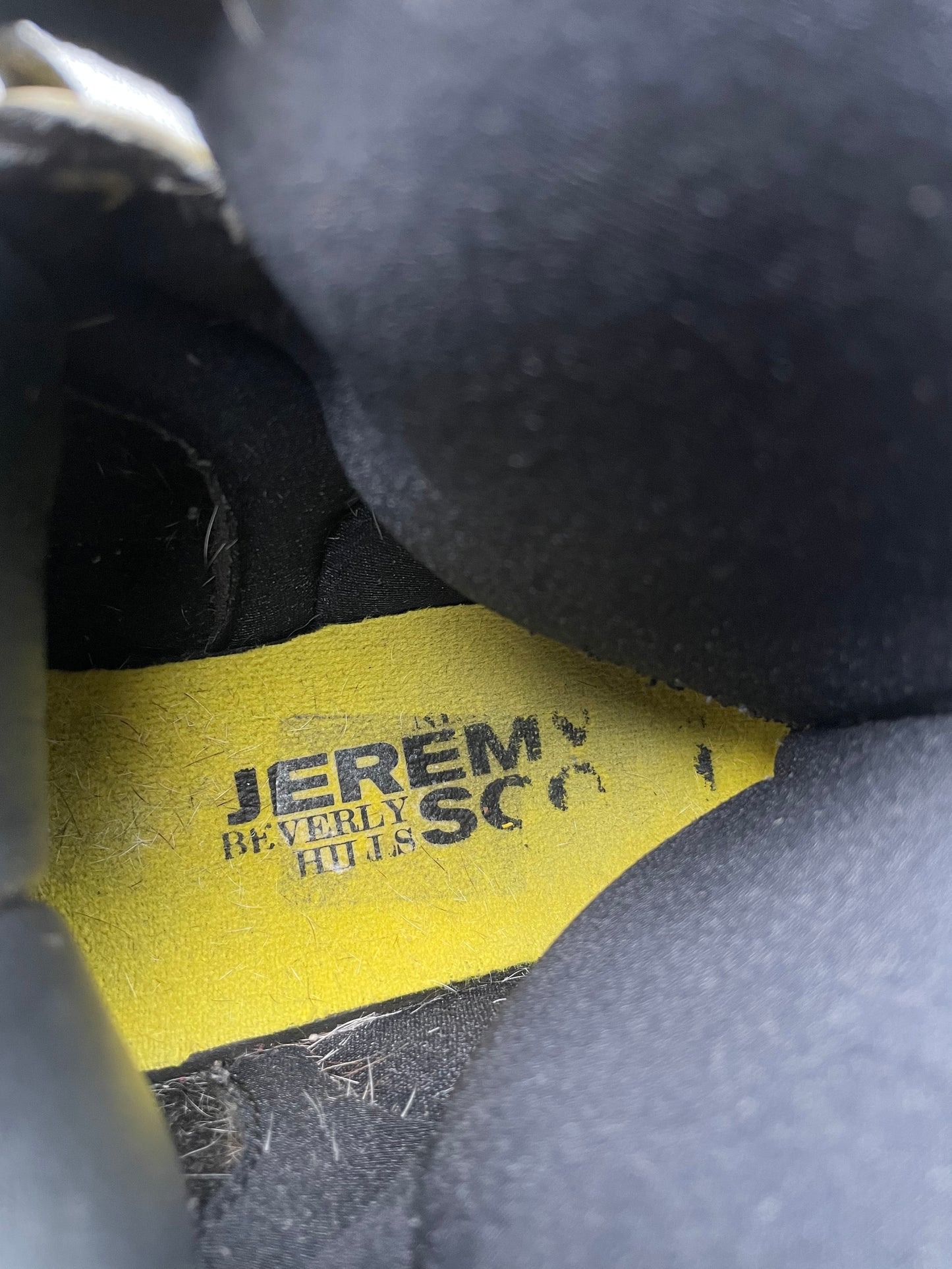 adidas Originals by Jeremy Scott S/S 2012 JS Instinct Hi (black/yellow) - size 43 1/3