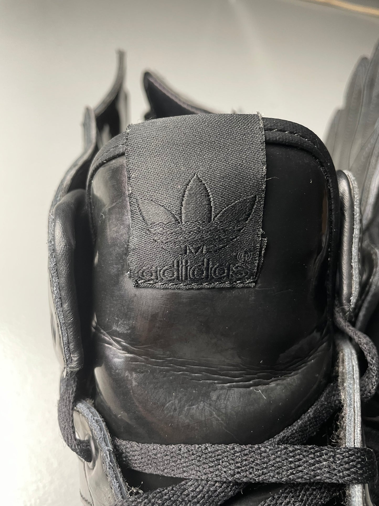 adidas Originals by Jeremy Scott S/S 2013 JS Wings 2.0 "Patent Black" - size 41 1/3