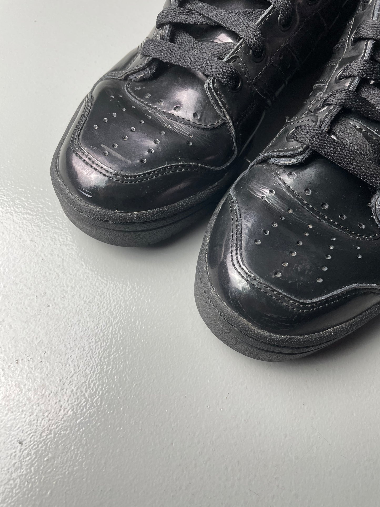 adidas Originals by Jeremy Scott S/S 2013 JS Wings 2.0 "Patent Black" - size 41 1/3