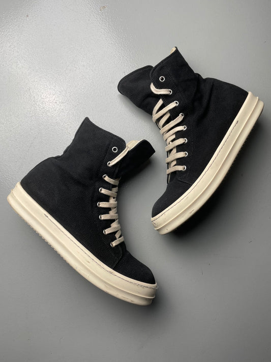 Rick Owens DRKSHDW canvas "Ramones" vegan sneakers - size 41