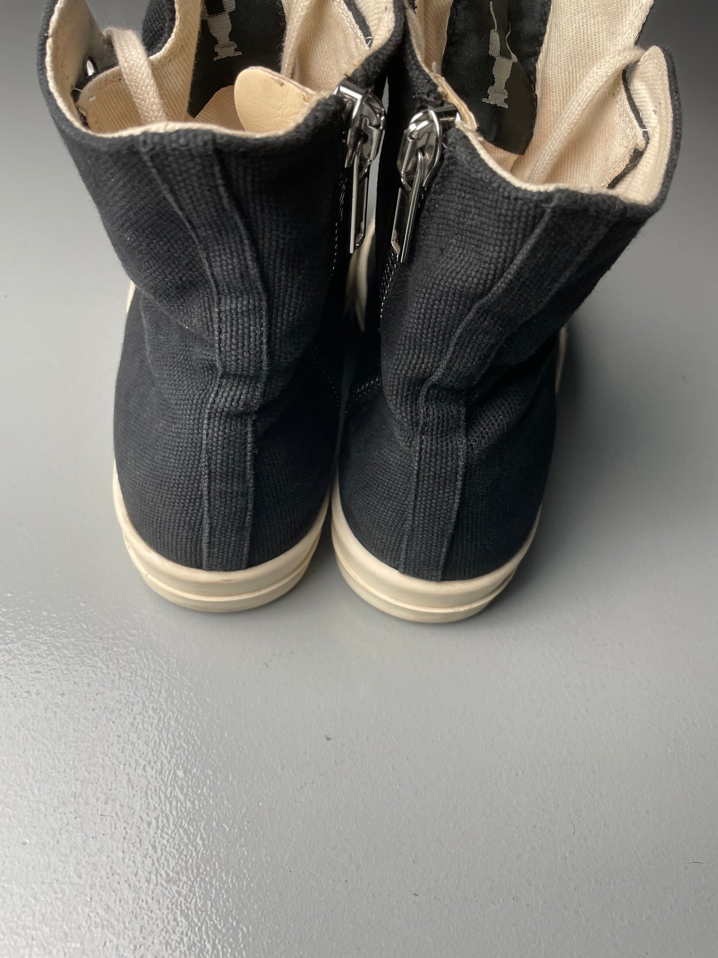 Rick Owens DRKSHDW canvas "Ramones" vegan sneakers - size 41