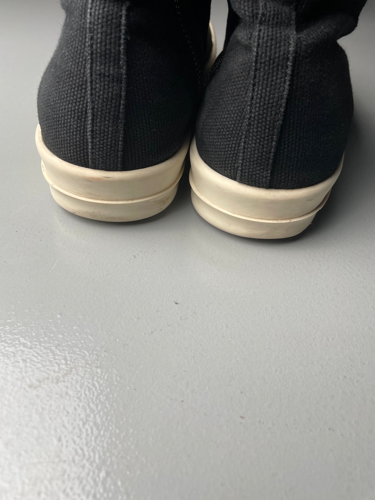 Rick Owens DRKSHDW canvas "Ramones" vegan sneakers - size 41
