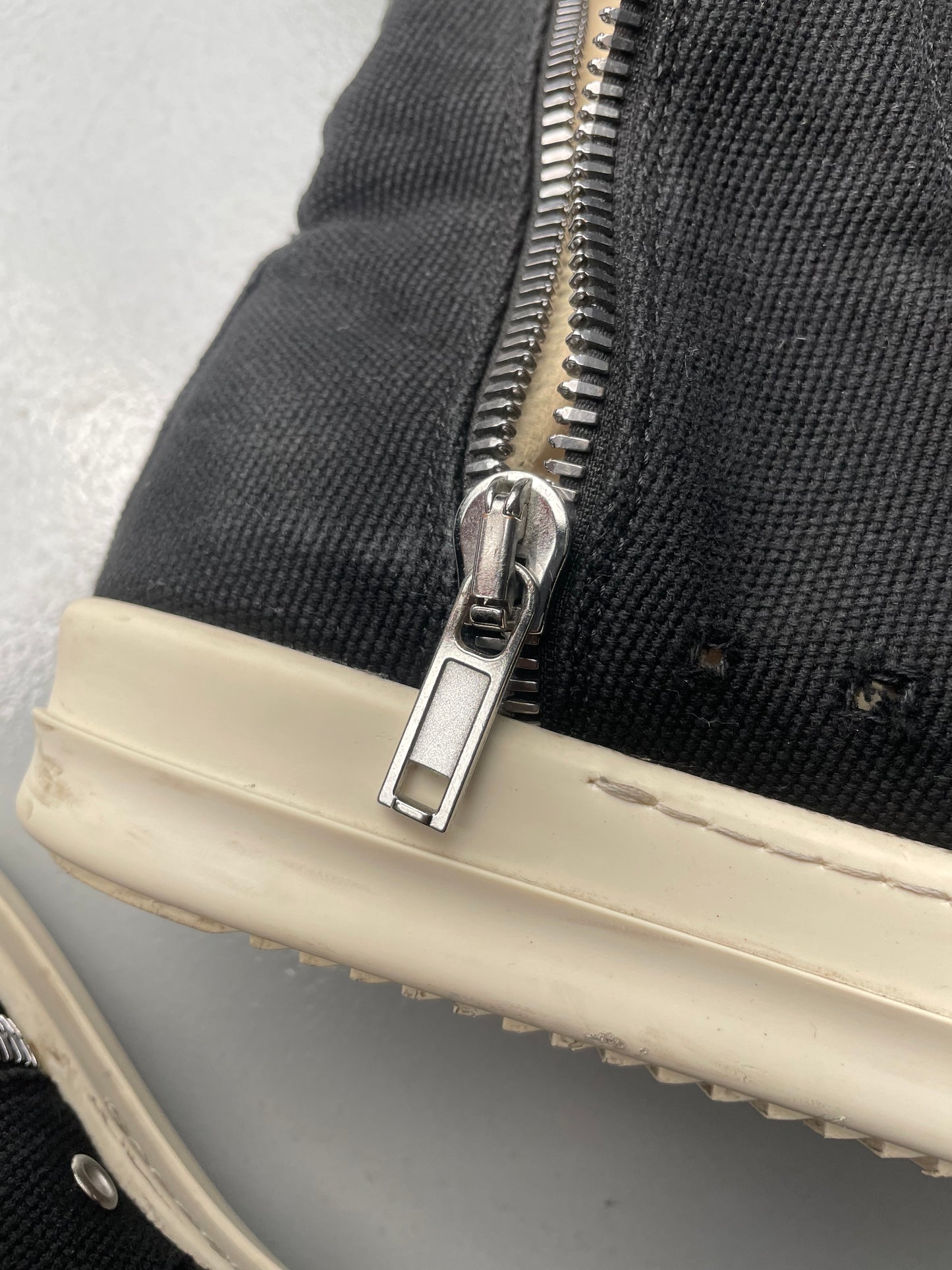 Rick Owens DRKSHDW canvas "Ramones" vegan sneakers - size 41