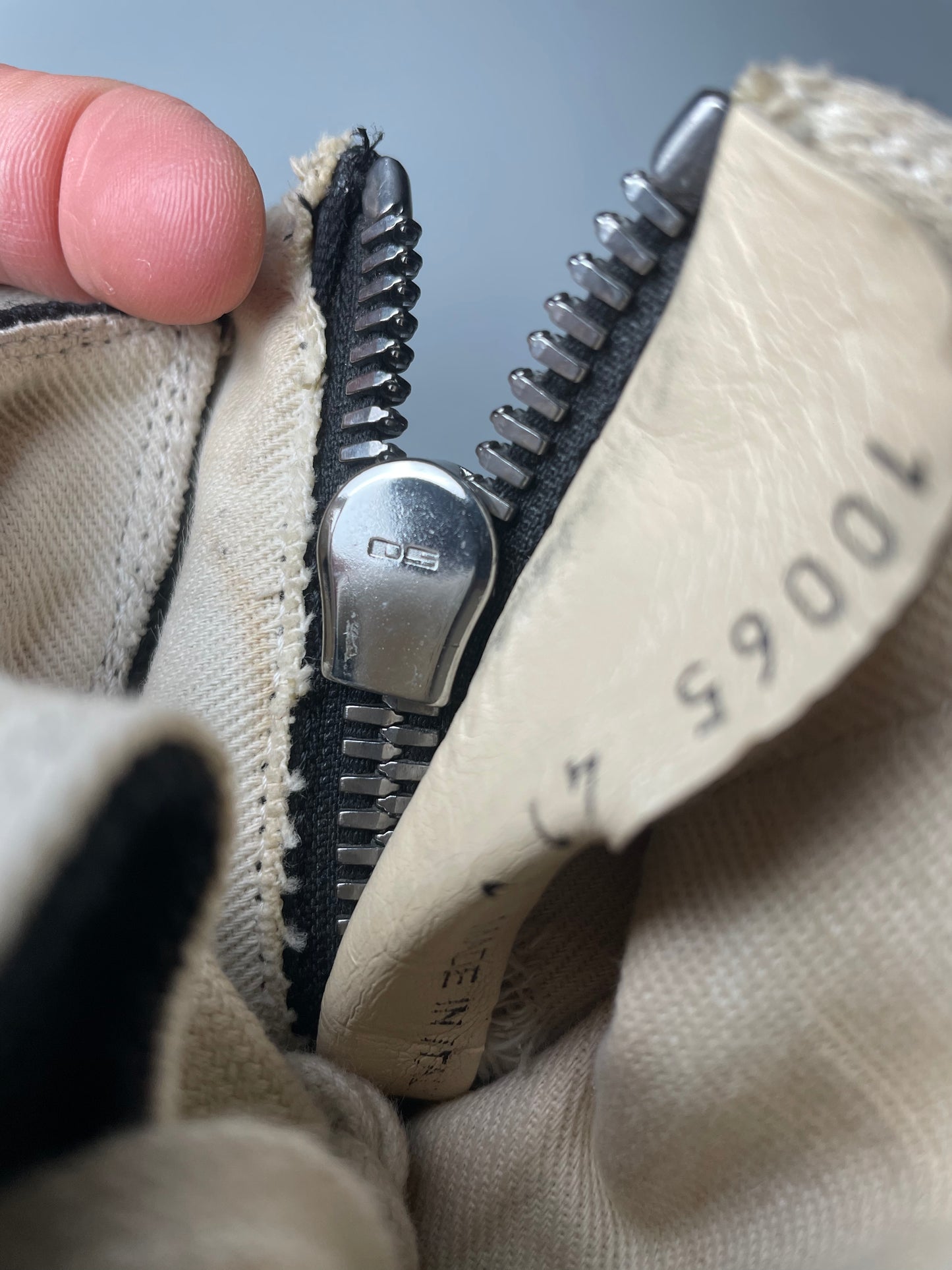 Rick Owens DRKSHDW canvas "Ramones" vegan sneakers - size 41