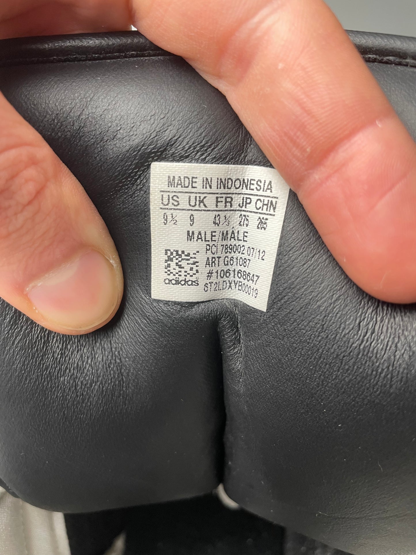 adidas Originals by Jeremy Scott A/W 2012 JS Instinct Hi (Black) - size 43 1/3