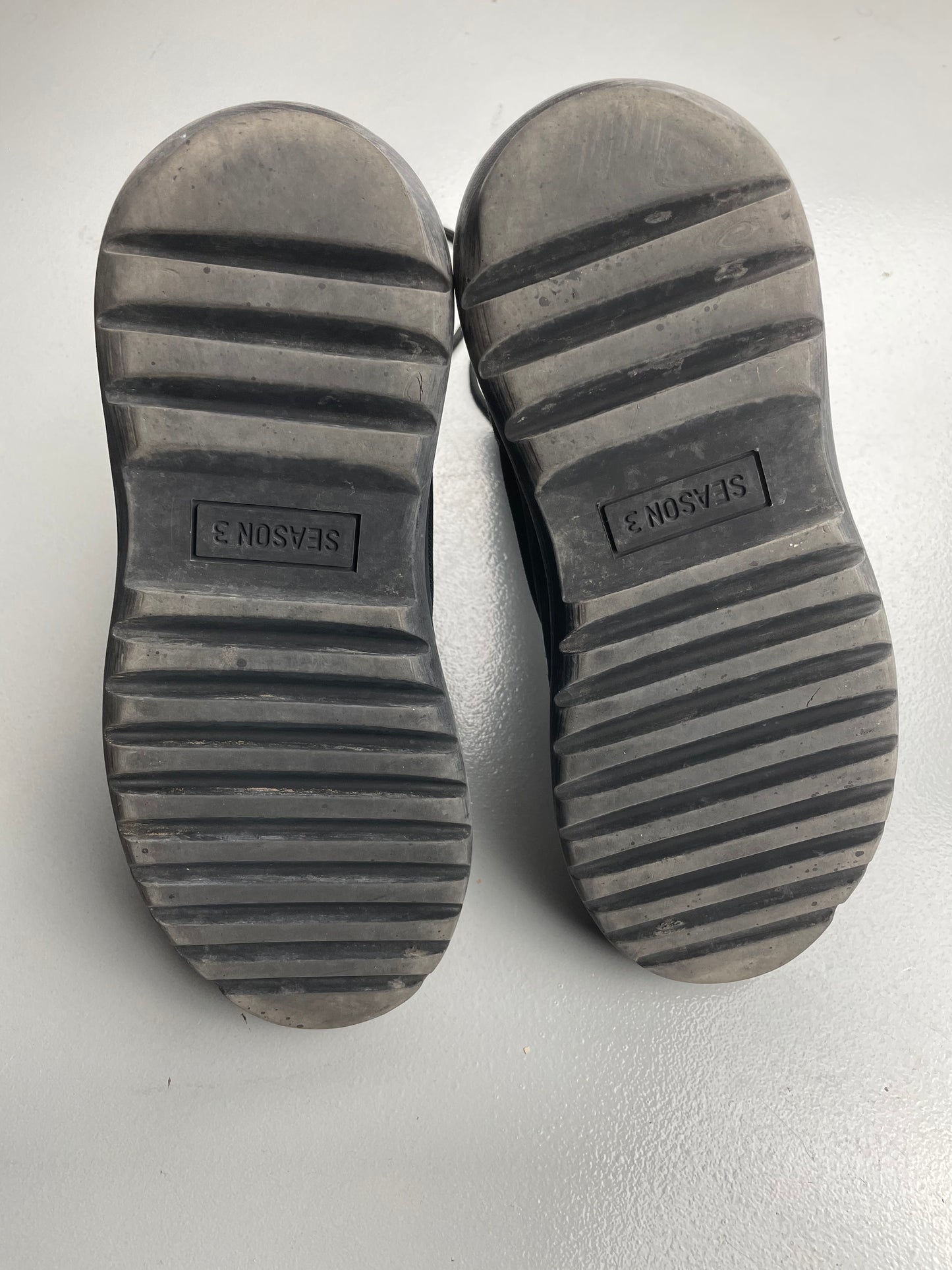 YEEZY Season 3 Onyx Shade Nylon and Thick Suede Military Boots - size 42