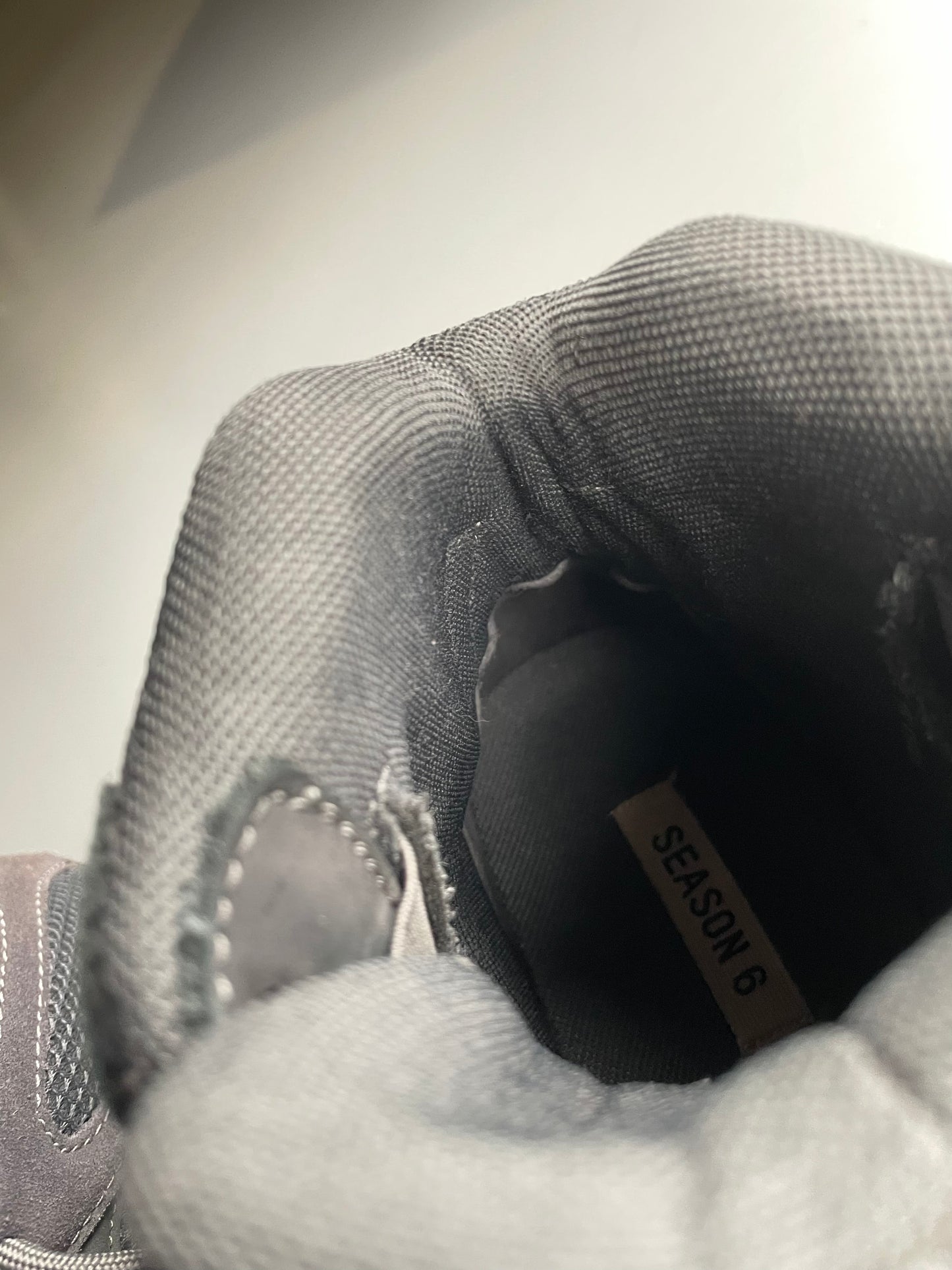 YEEZY Season 6 Graphite Thick Suede, Mesh and Nubuck Desert Boots - size 42