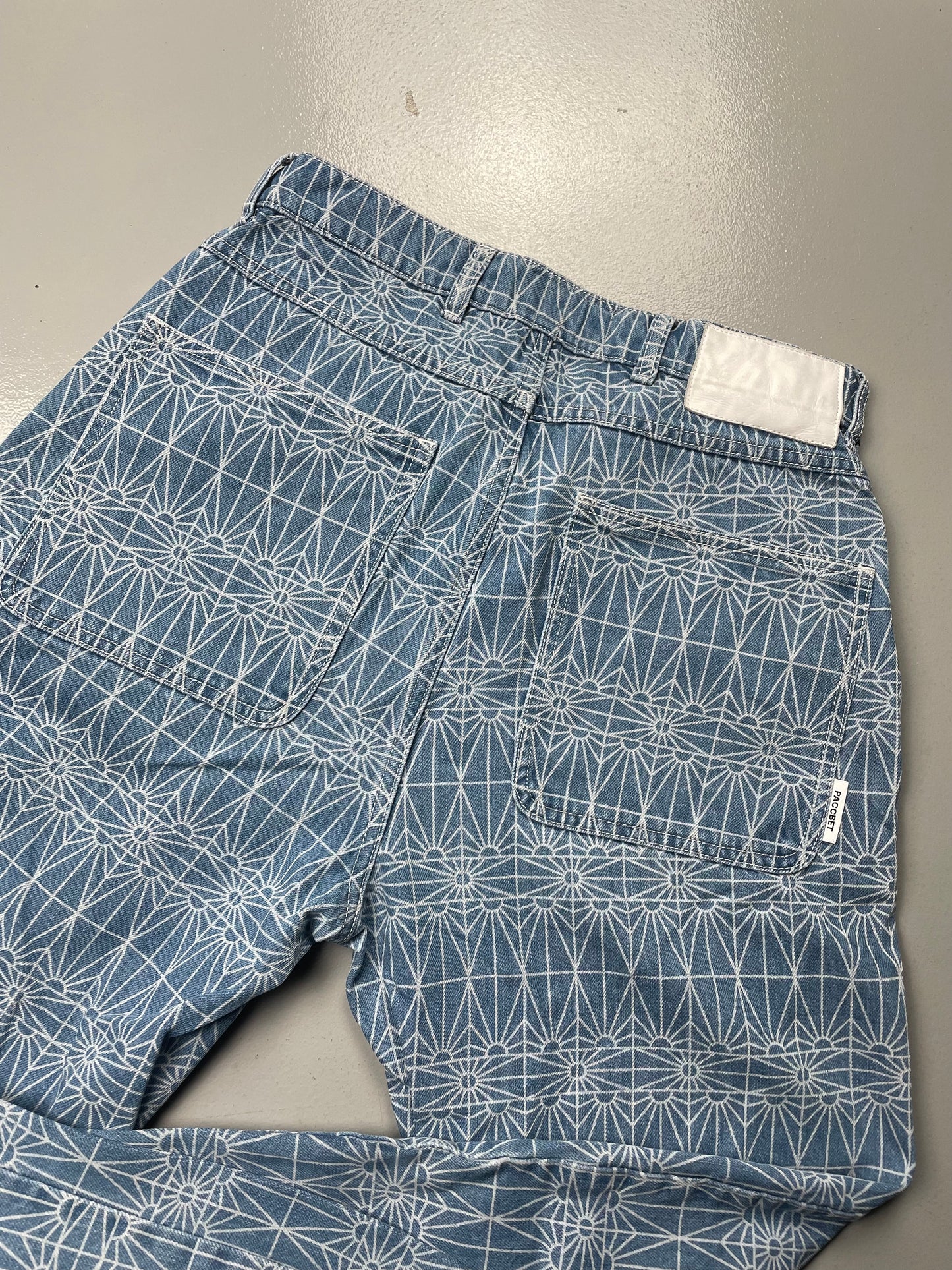 PACCBET sunrise allover print jeans - size M