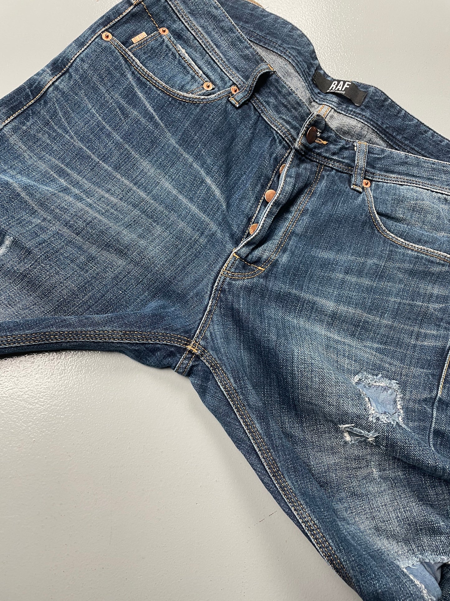 RAF by Raf Simons late 2000's ripped jeans - size 33