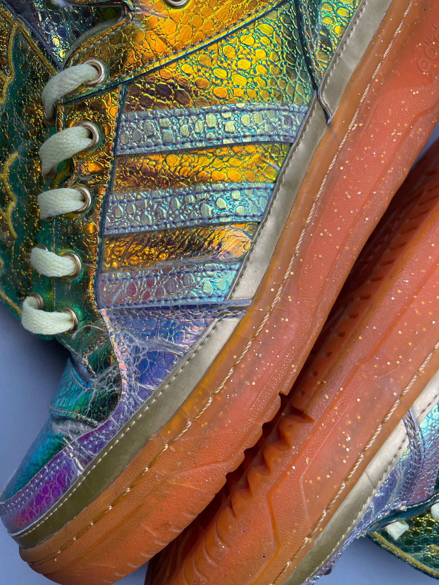 adidas Originals by Jeremy Scott S/S 2014 JS Wings "Gold Foil" - size 42 2/3