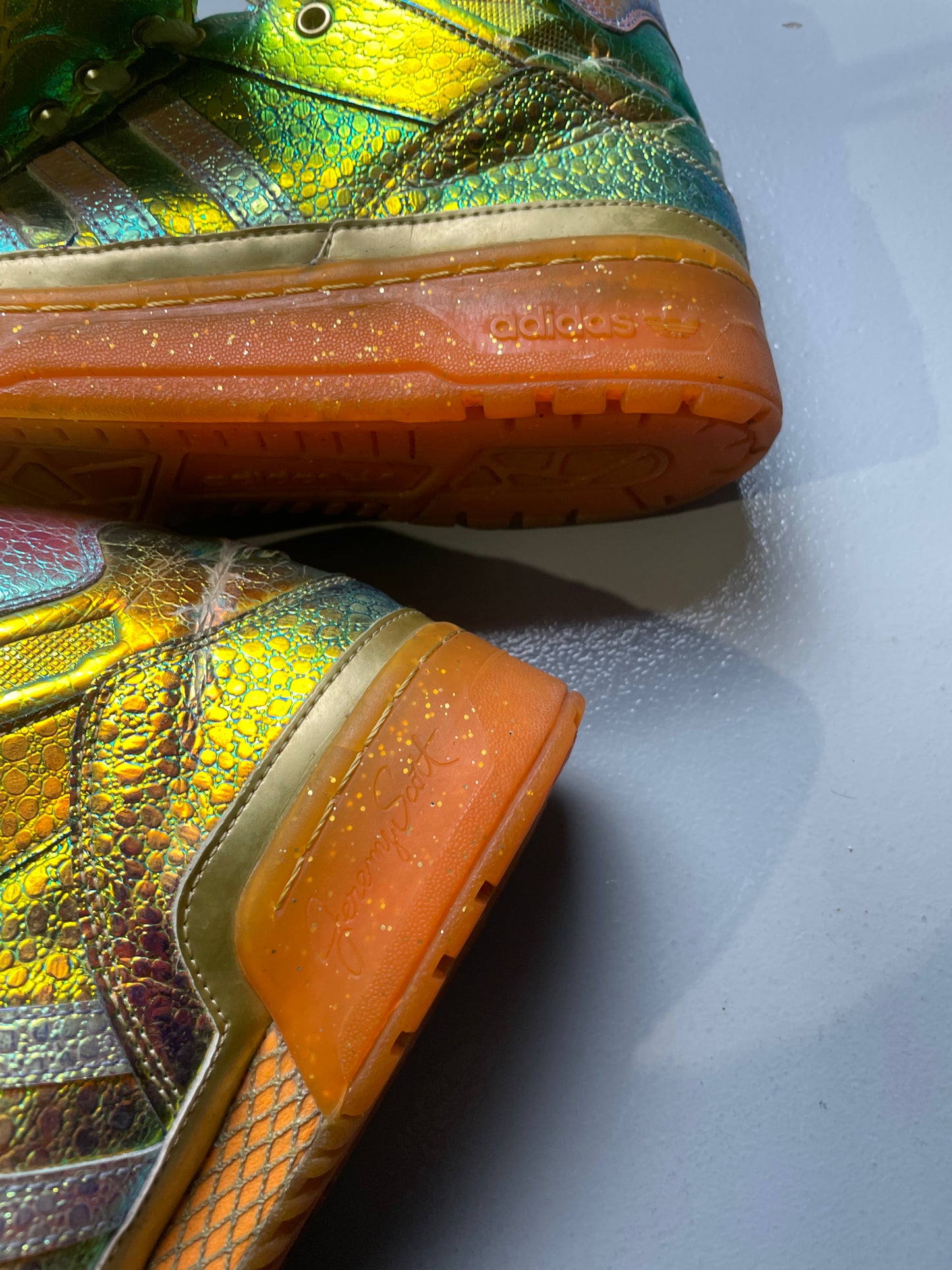 adidas Originals by Jeremy Scott S/S 2014 JS Wings "Gold Foil" - size 42 2/3