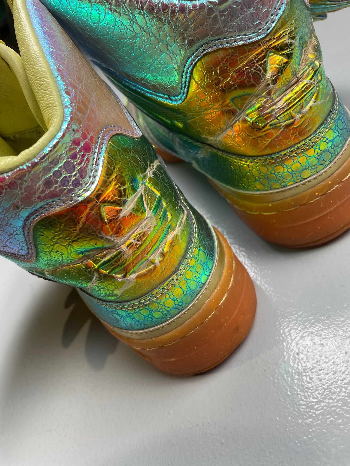 adidas Originals by Jeremy Scott S/S 2014 JS Wings "Gold Foil" - size 42 2/3