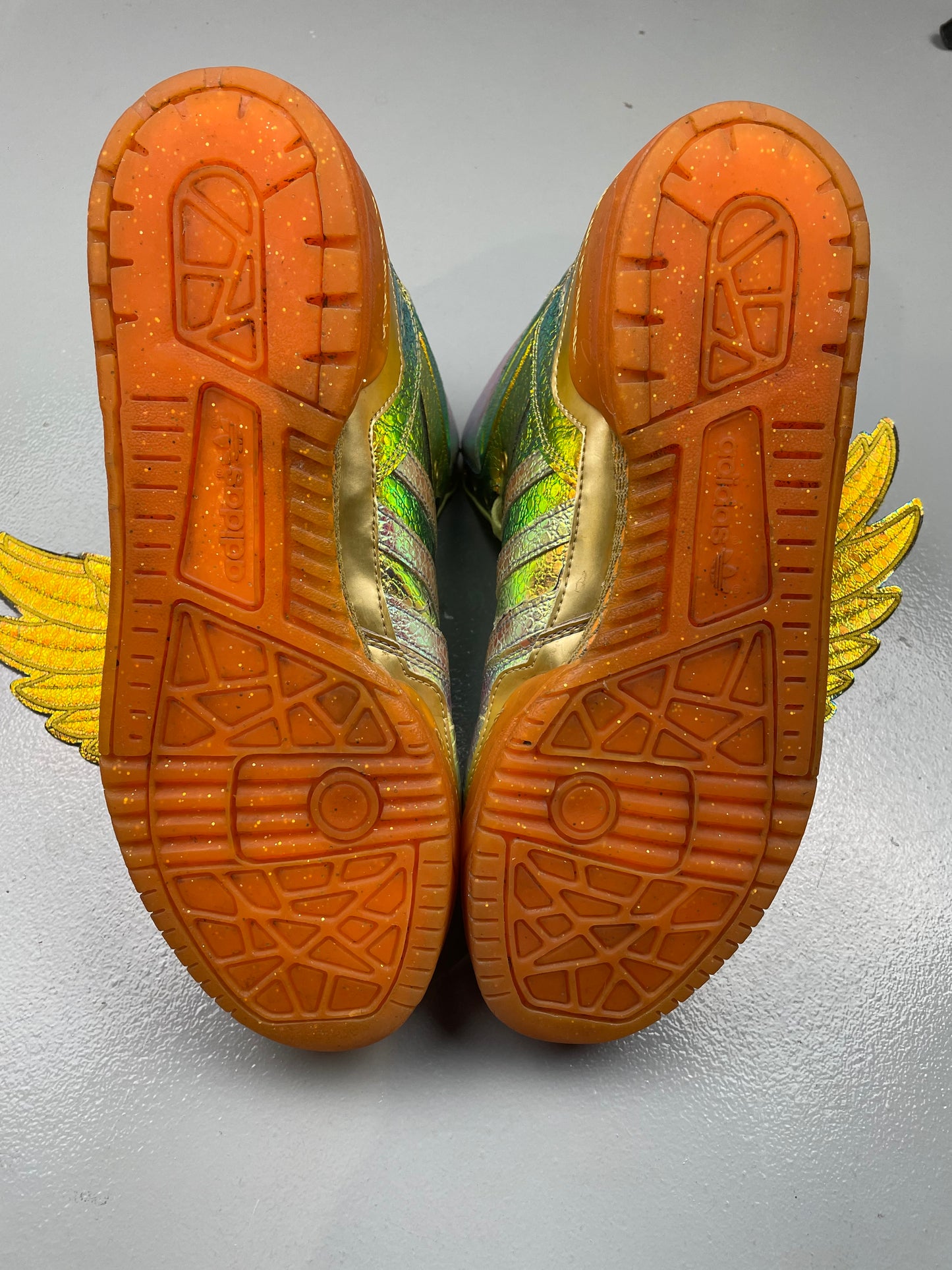 adidas Originals by Jeremy Scott S/S 2014 JS Wings "Gold Foil" - size 42 2/3