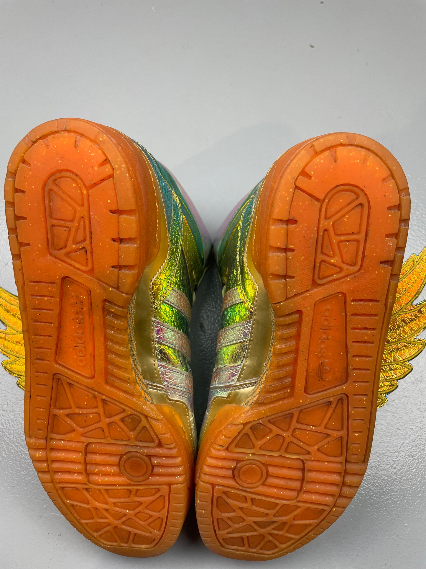 adidas Originals by Jeremy Scott S/S 2014 JS Wings "Gold Foil" - size 42 2/3
