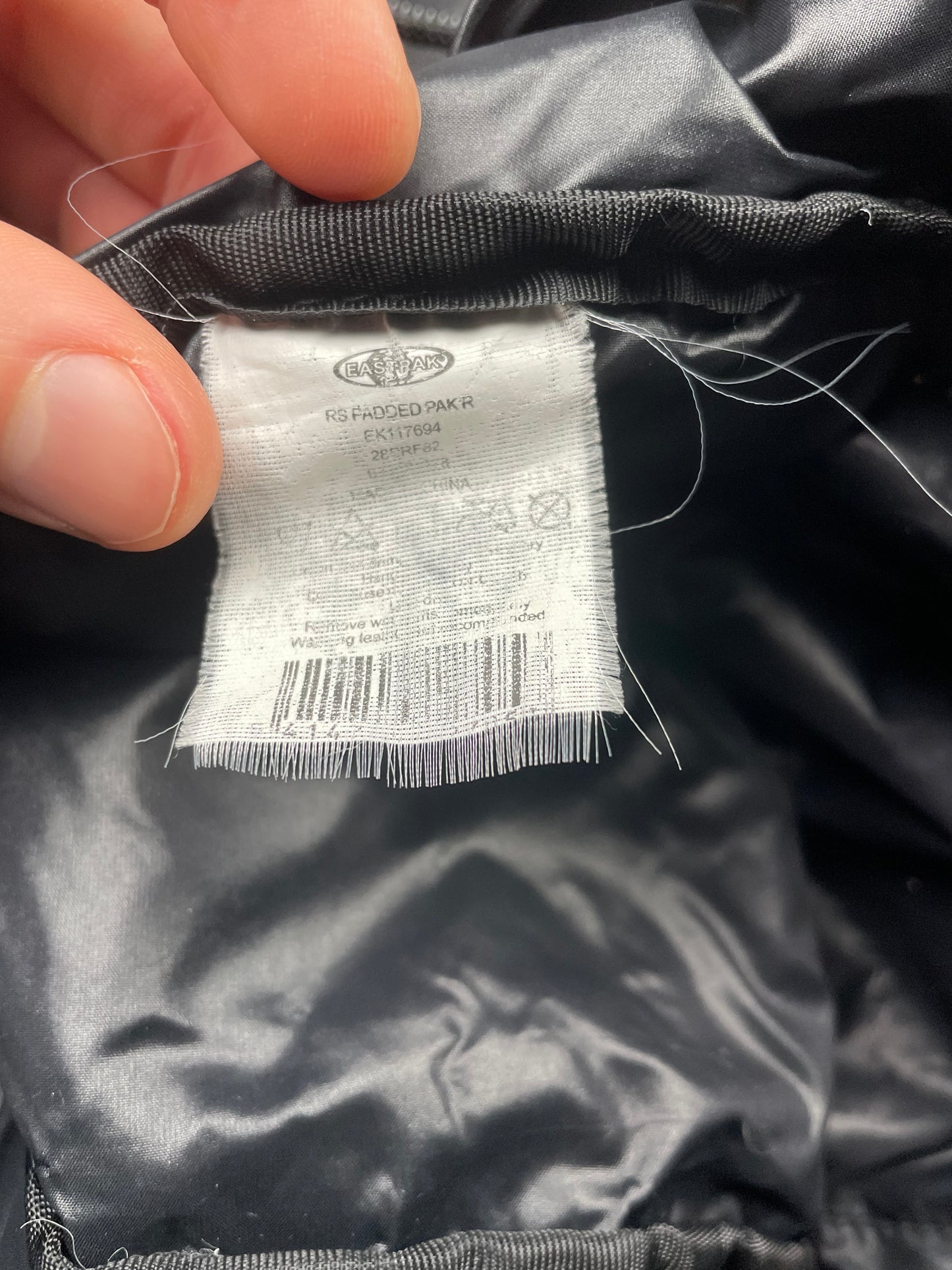 Eastpak X Raf Simons A/W 2008 RS Padded PAK'R (Quilted Black)