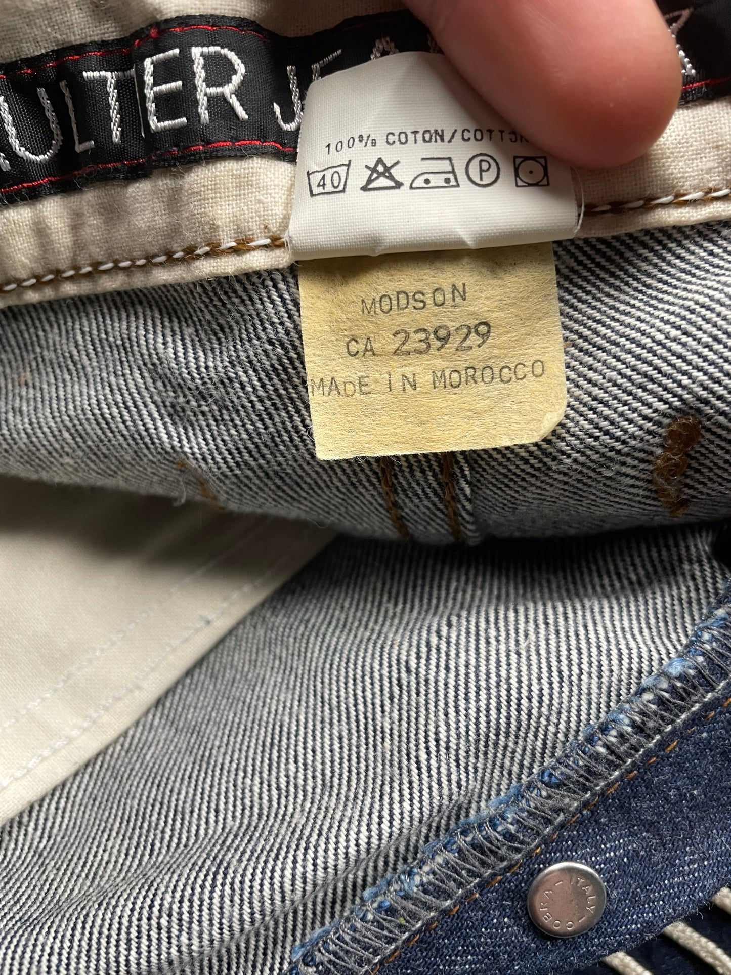 vintage Gaultier Jean's embroidered jeans - size 30