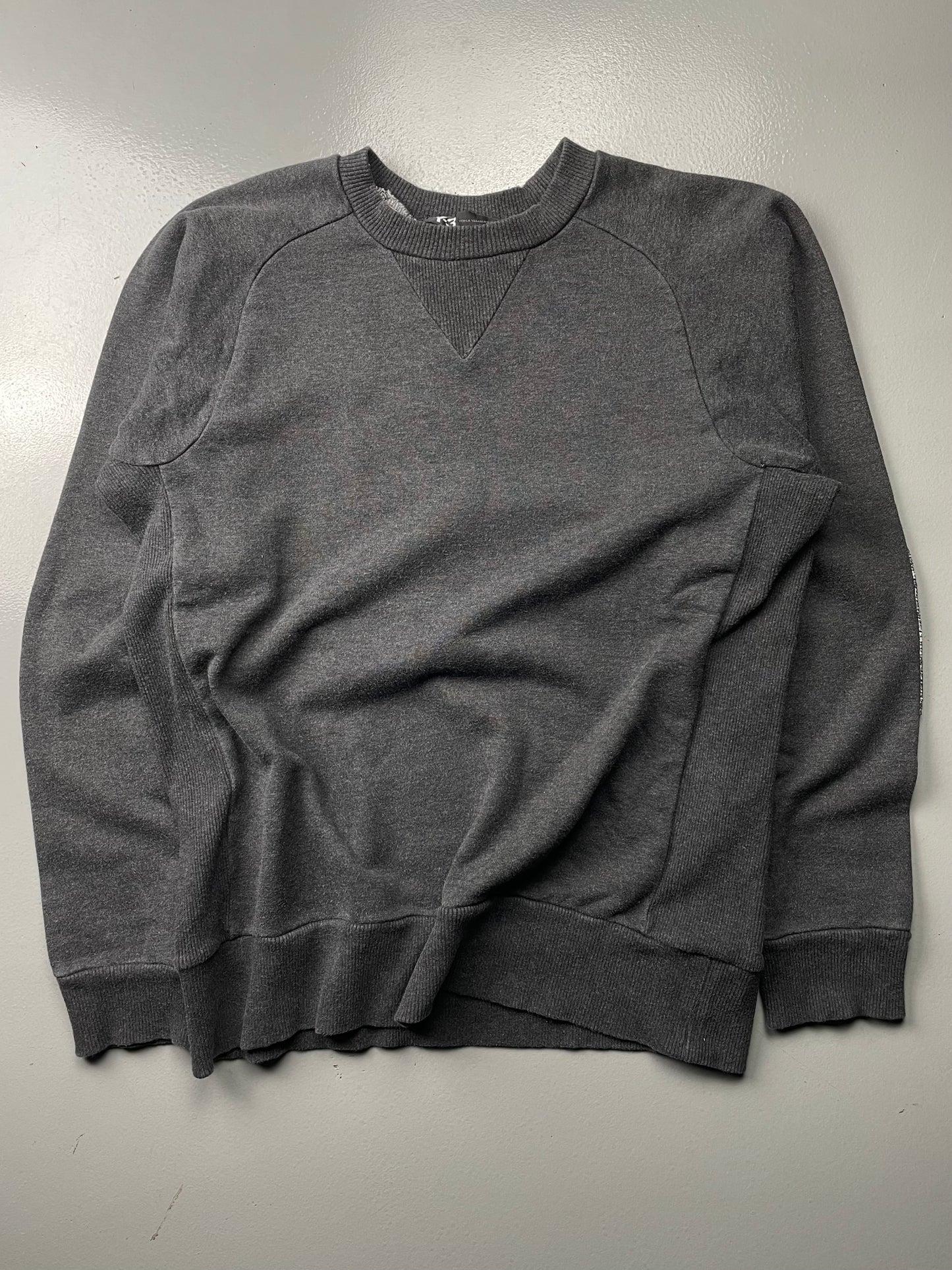 2014 Y-3 classic back logo crewneck (dark grey) - size M